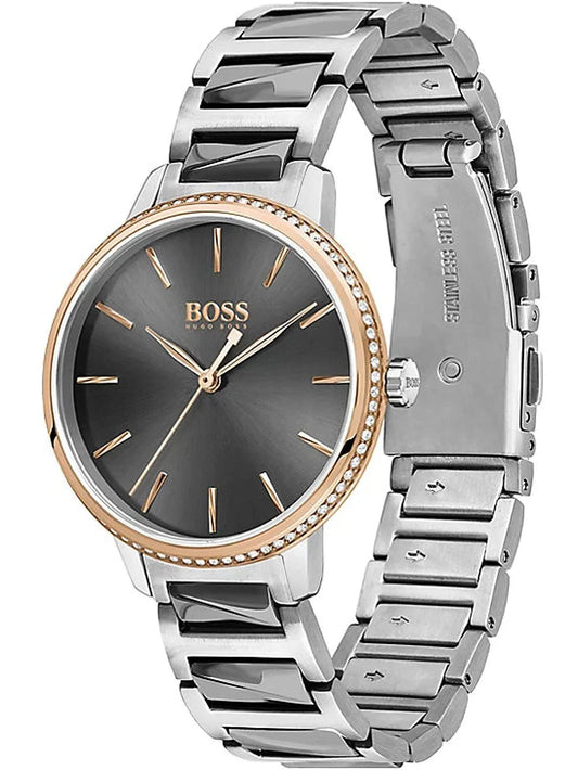 Hugo Boss Damenuhr Womens 1502569 Signature Two Tone Stainless Steel Watch – HB1502569