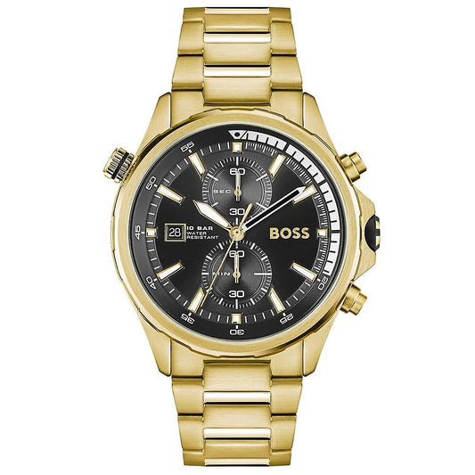 Hugo Boss Herrenuhr Mens 1513932 Chronograph Gold Tone Stainless Steel Watch – HB1513932