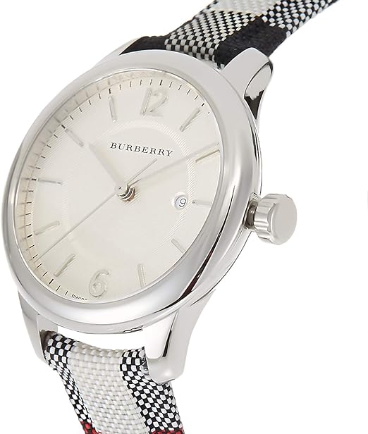 Burberry The Classic Horseferry Damenuhr helles Zifferblatt BU10103