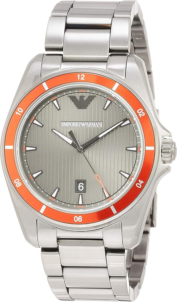 Emporio Armani Herrenuhr Sigma Quartz Grey Dial Grey Steel Strap Watch For Men Ar11178 – AR11178