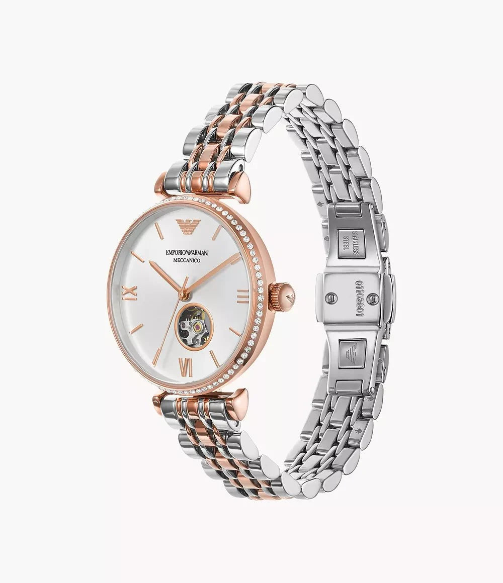 Emporio Armani Damenuhr Ar60019 Womens Meccanico Watch