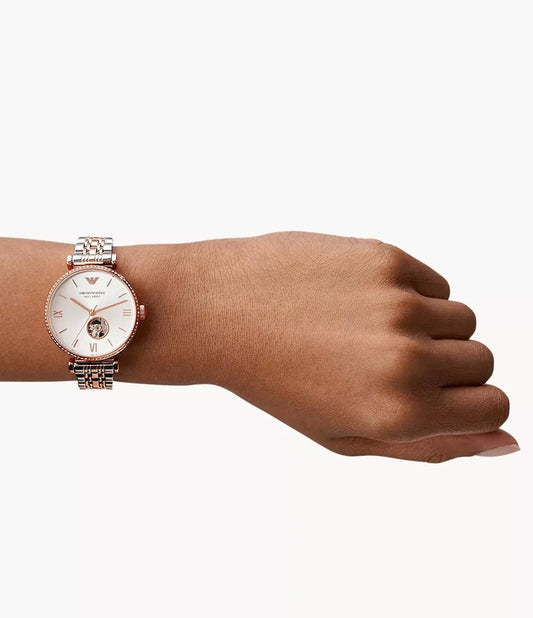 Emporio Armani Damenuhr Ar60019 Womens Meccanico Watch