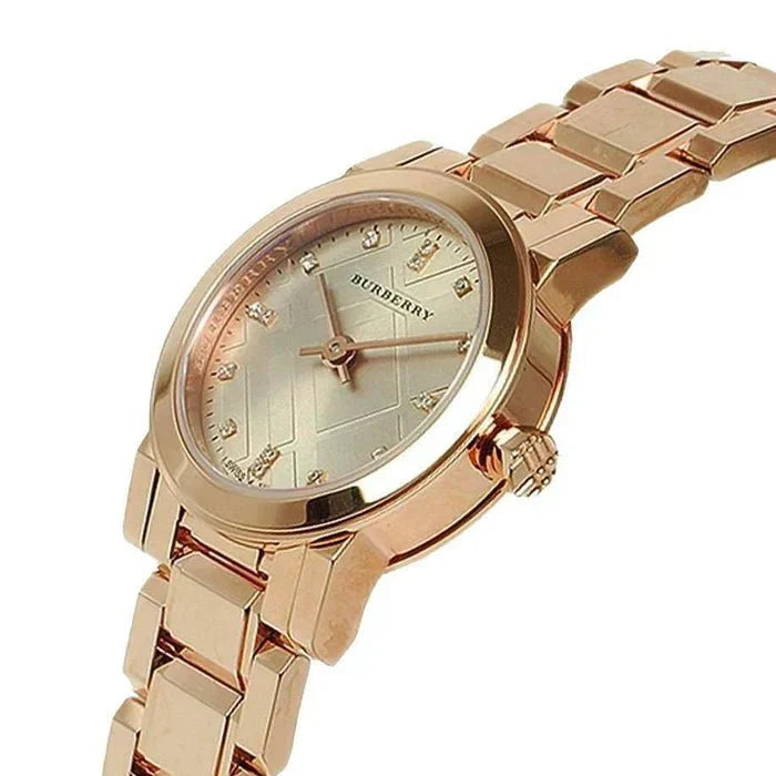 Burberry Damenuhr The City Diamonds Quarz – BU9215