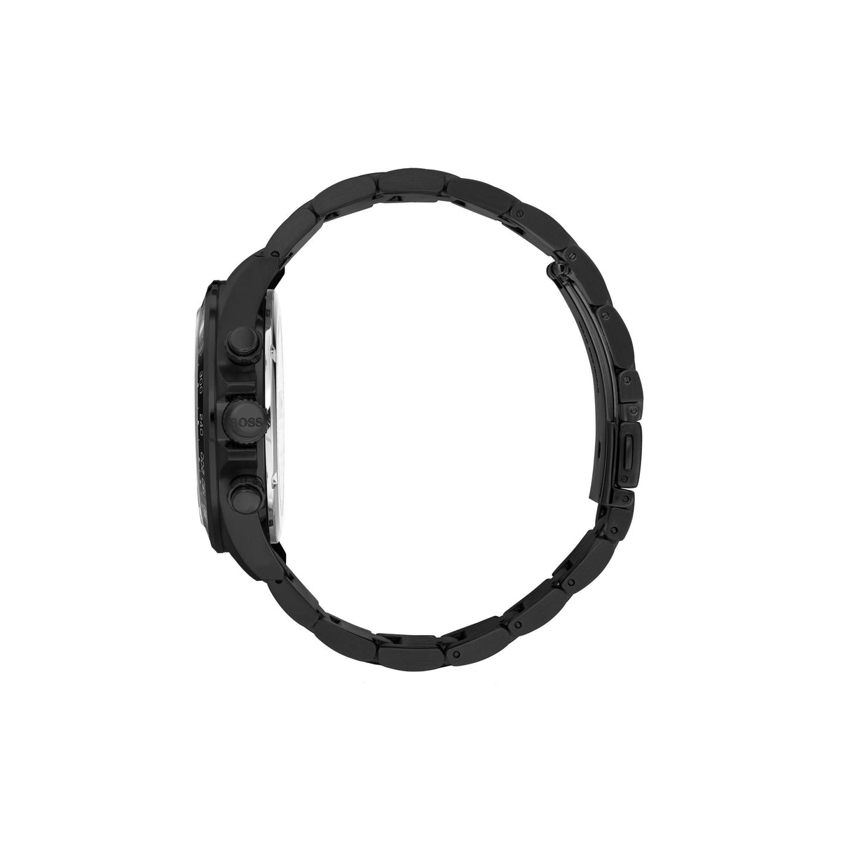 Hugo Boss Herrenuhr Mens 1513754 Hero Chronograph Black Stainless Steel Watch – HB1513754