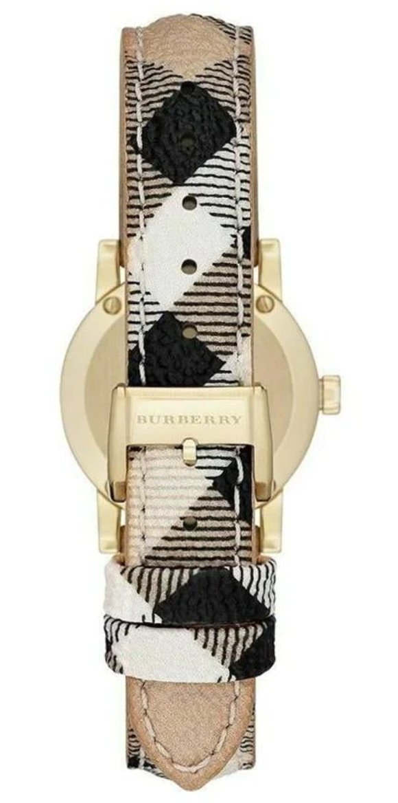 Burberry The Classic City Damenuhr weißes Zifferblatt BU9226
