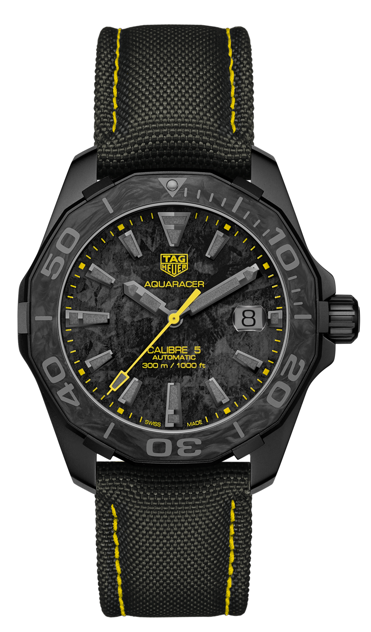 TAG Heuer Herrenuhr Aquaracer Carbon Dial Watch For Men Wbd218b Fc6446 – WBD218B.FC6446