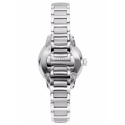 Burberry The Classic Damenuhr Edelstahlarmband silbernes Gehäuse BU10108