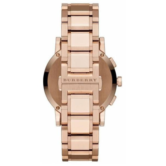Burberry Damenuhr Quarz Edelstahlarmband weißes Zifferblatt BU9204