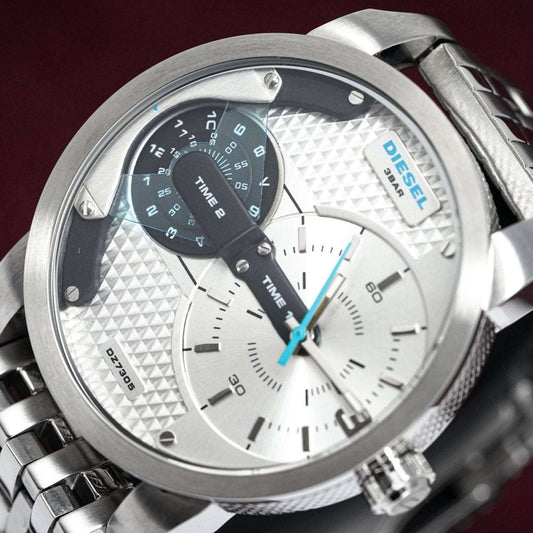 Diesel Herrenuhr Dz7305 Men S Mini Daddy Silver Watch – DZ7305