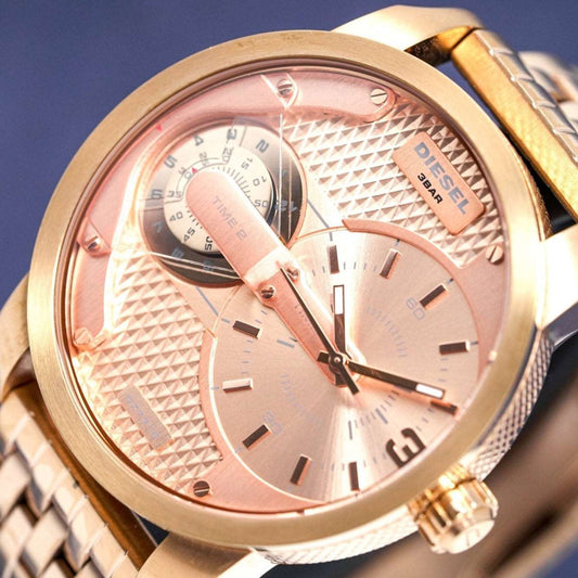 Diesel Herrenuhr Dz7318 Men S Mini Daddy Rose Gold Watch – DZ7318