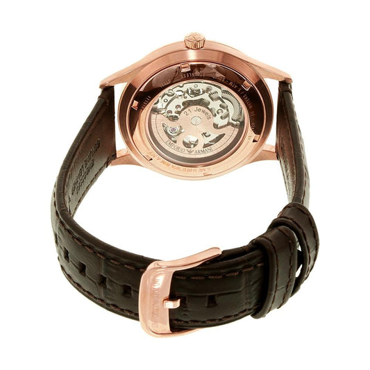 Emporio Armani Herrenuhr Ar1920 Men S Meccanico Brown Watch – AR1920