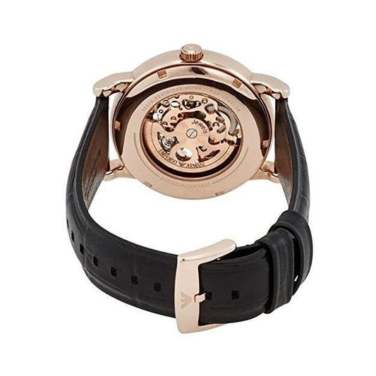 Emporio Armani Herrenuhr Ar60007 Men S Skeleton Black Watch – AR60007
