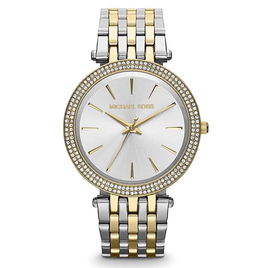 Michael Kors Damenuhr Mk3215 Ladies Darci Silver Two Tone Watch – MK3215