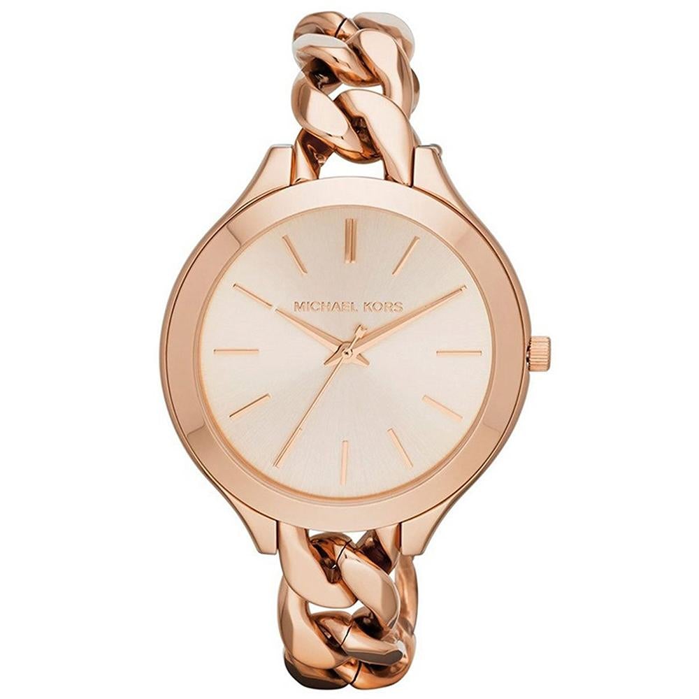 Michael Kors Damenuhr Mk3223 Ladies Slim Runway Rose Gold Watch – MK3223