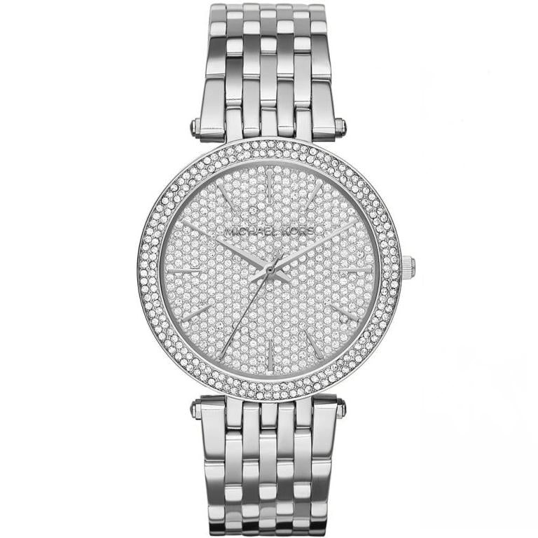 Michael Kors Damenuhr Mk3437 Ladies Darci Silver Diamonte Watch – MK3437