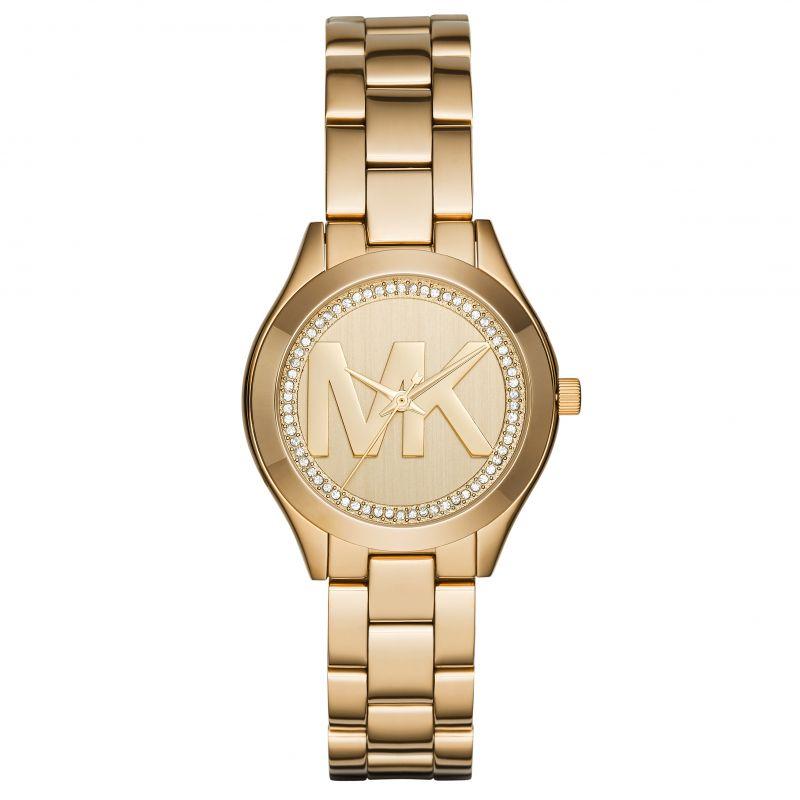 Michael Kors Damenuhr Mk3477 Ladies Mini Slim Runway Yellow Gold Watch – MK3477