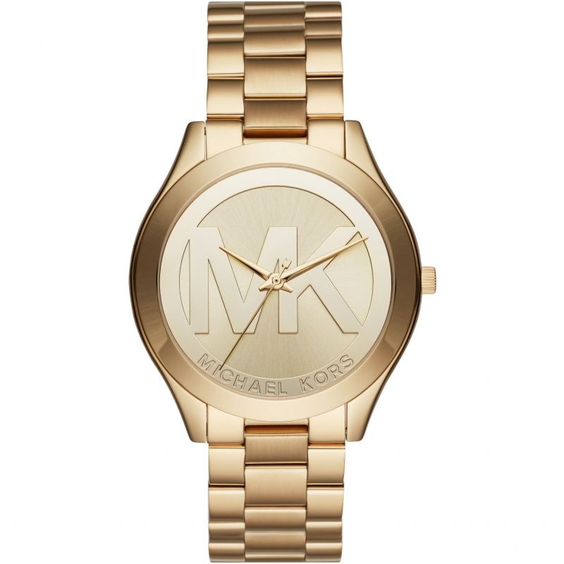 Michael Kors Damenuhr Mk3739 Ladies Watch Slim Runway Gold Watch – MK3739