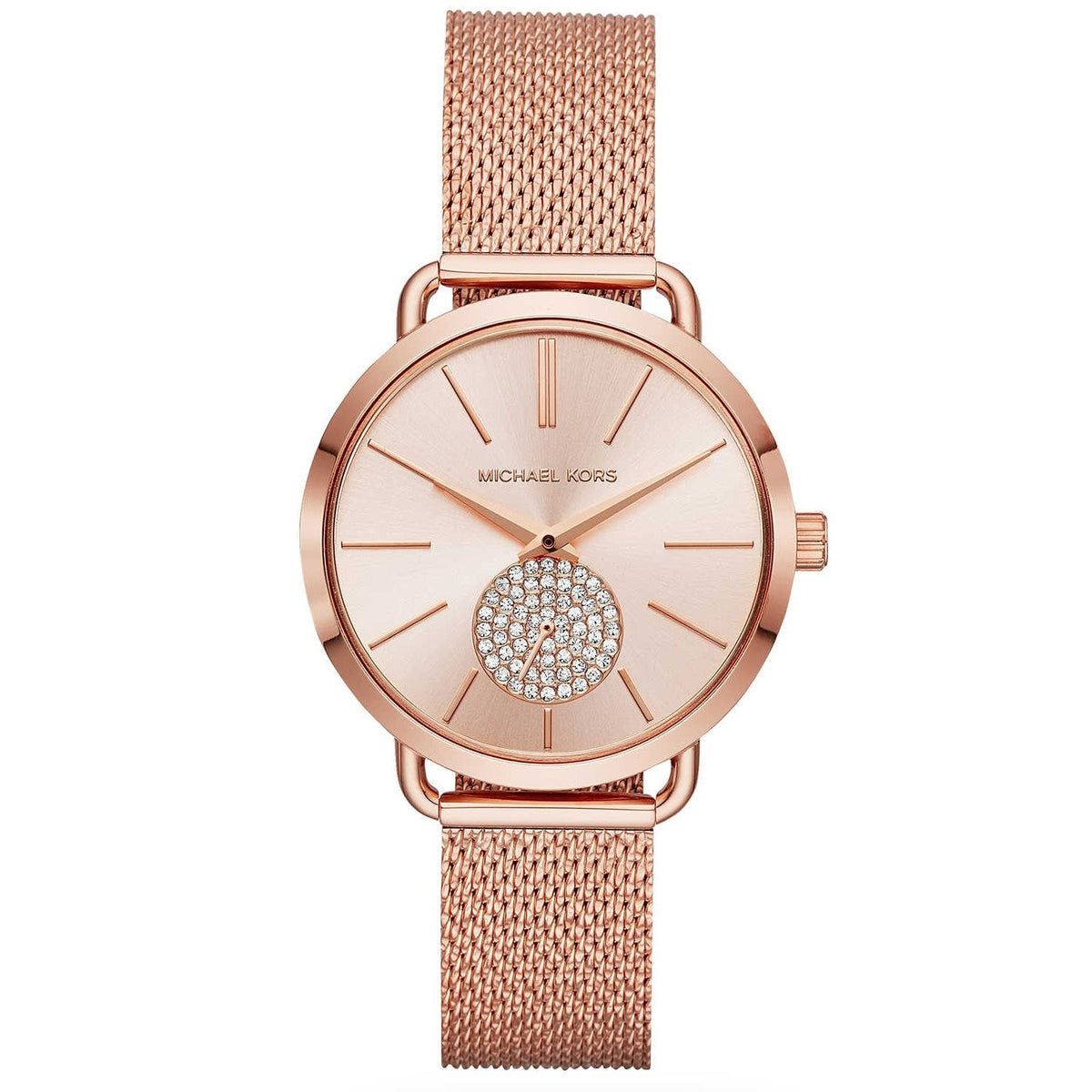 Michael Kors Damenuhr Mk3845 Ladies Portia Rose Gold Watch – MK3845