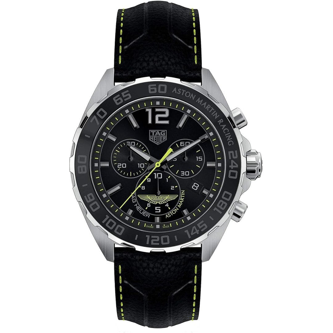TAG Heuer Herrenuhr Formula 1 Aston Martin Red Bull Racing Special Edition Quartz Chronograph 43mm Mens Watch Stainless Steel Case With Blue Textile Strap Blue Dial – CAZ101P.FC8245