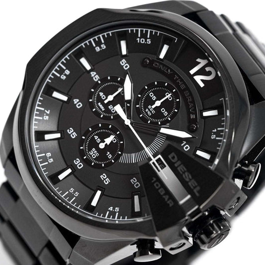 Diesel Herrenuhr Dz4283 Men S Chronograph Mega Chief Black Pvd Watch – DZ4283