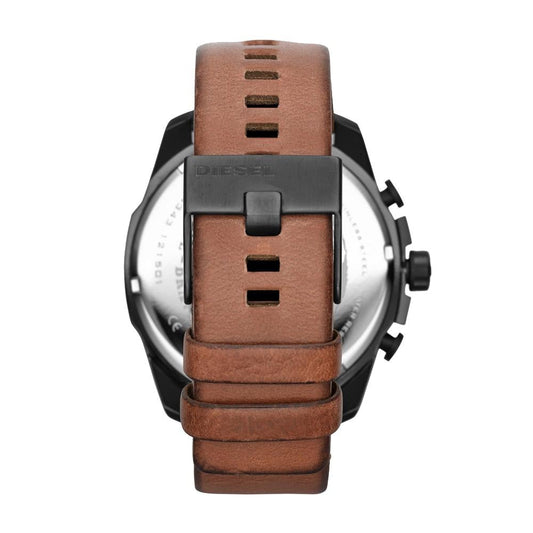 Diesel Herrenuhr Dz4343 Men S Mega Chief Brown Chronograph Watch – DZ4343