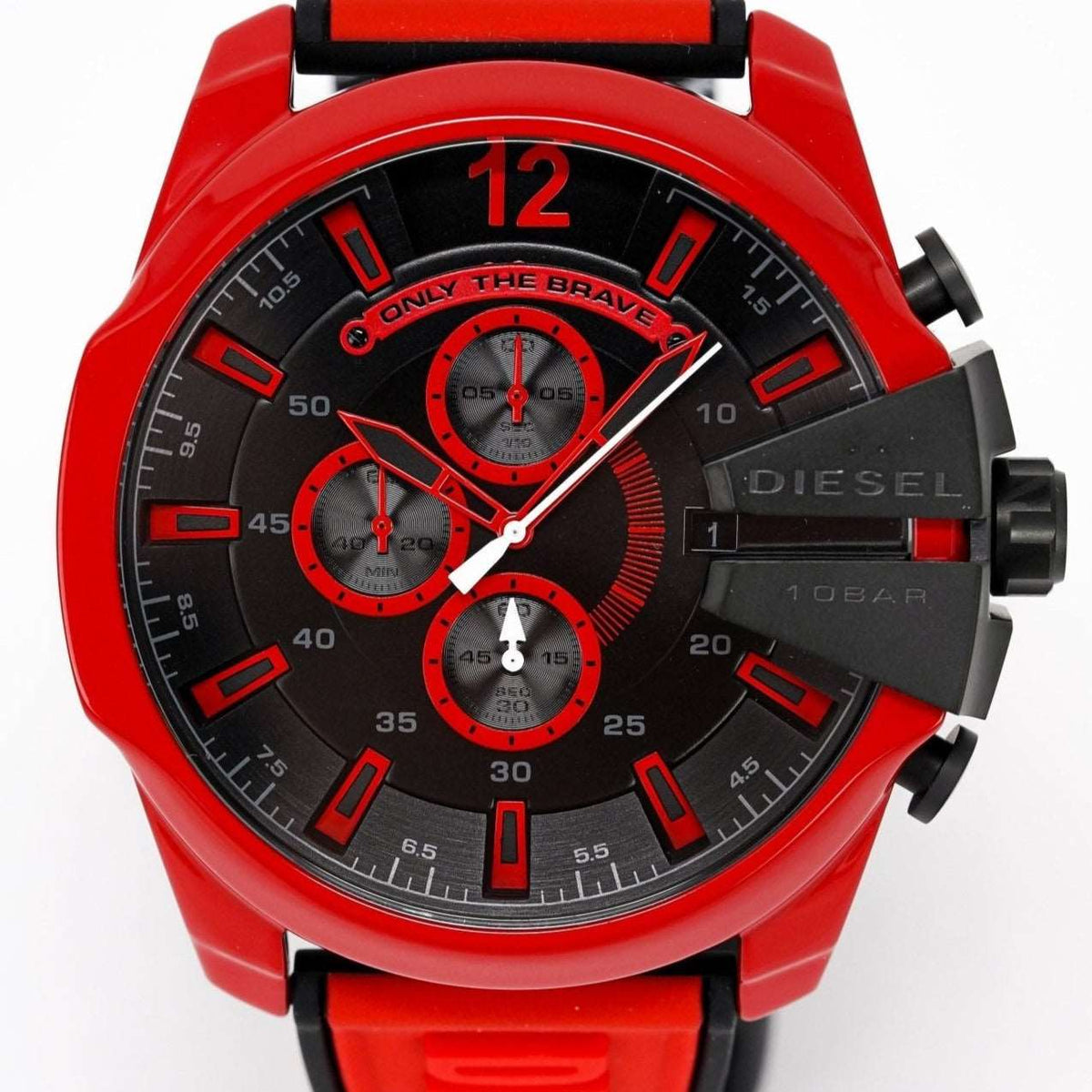 Diesel Herrenuhr Dz4526 Men S Chronograph Mega Chief Red Watch – DZ4526