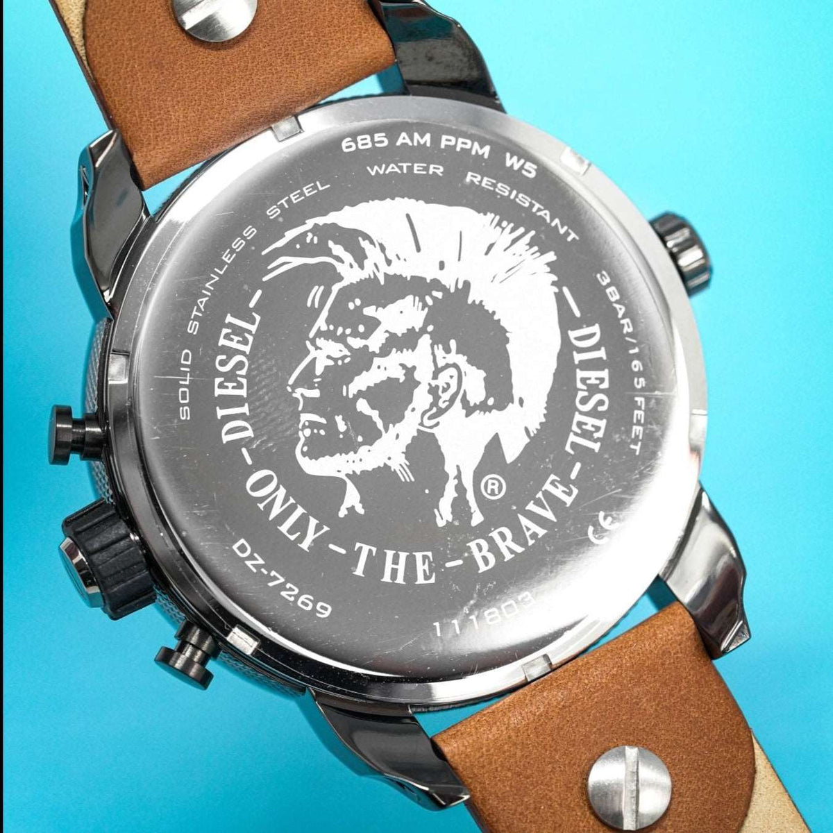 Diesel Herrenuhr Dz7269 Men S Chronograph Little Daddy White Brown Watch – DZ7269