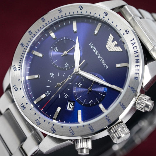 Emporio Armani Herrenuhr Ar11306 Men S Mario Chronograph Watch – AR11306