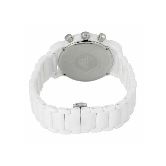 Emporio Armani Herrenuhr Ar1499 Men S White Chronograph Watch – AR1499