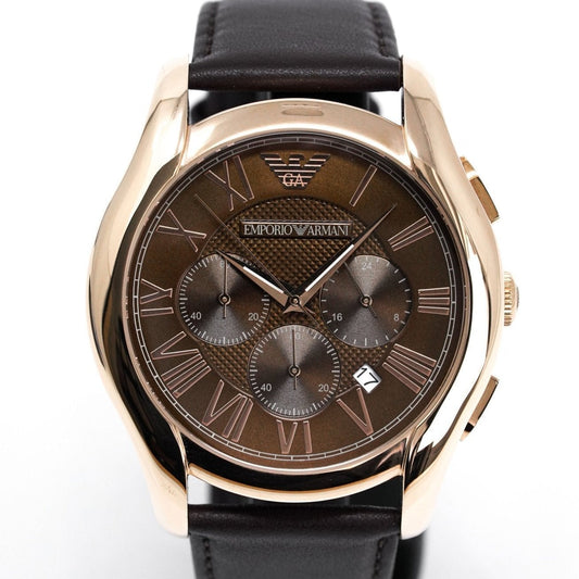 Emporio Armani Herrenuhr Ar1701 Men S Chronograph Rose Gold Pvd Watch – AR1701