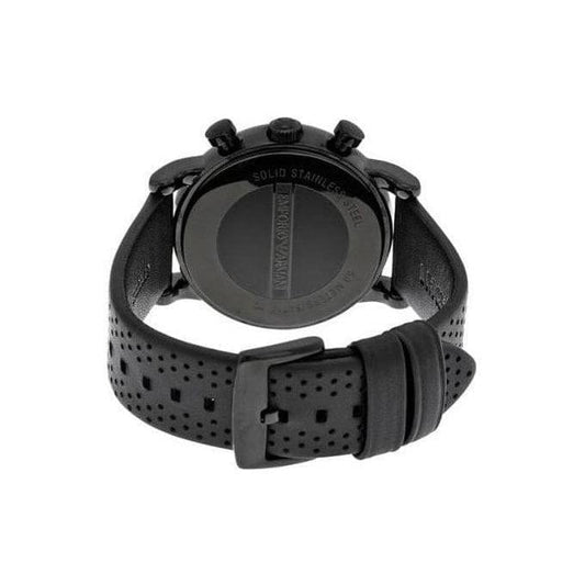 Emporio Armani Herrenuhr Ar1737 Men S Black Chronograph Watch – AR1737