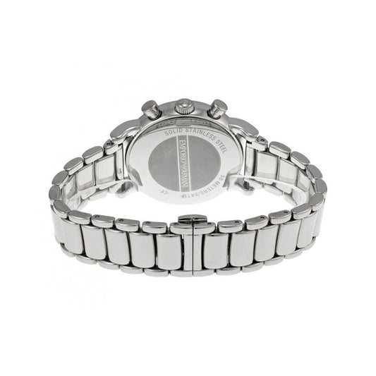 Emporio Armani Herrenuhr Ar1853 Men S Silver Chronograph Watch – AR1853