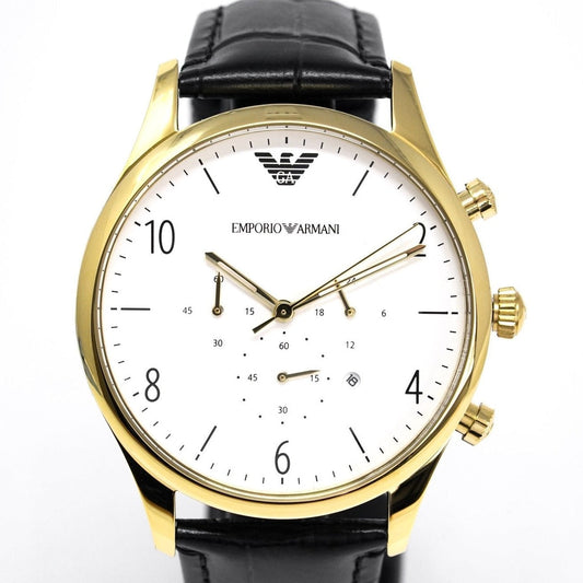 Emporio Armani Herrenuhr Ar1892 Men S Chronograph Gold Pvd Watch – AR1892