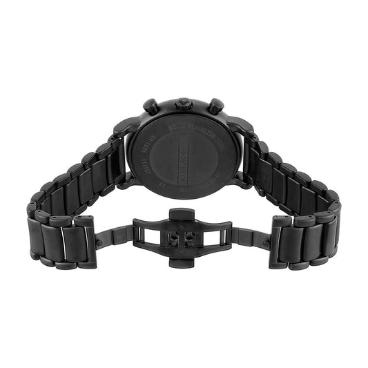 Emporio Armani Herrenuhr Ar1895 Men S Black Chronograph Watch – AR1895