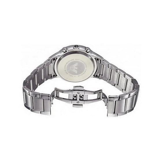 Emporio Armani Herrenuhr Ar1933 Men S Silver Tone Chronograph Watch – AR1933