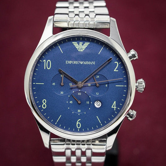 Emporio Armani Herrenuhr Ar1942 Men S Chronograph Steel Watch – AR1942