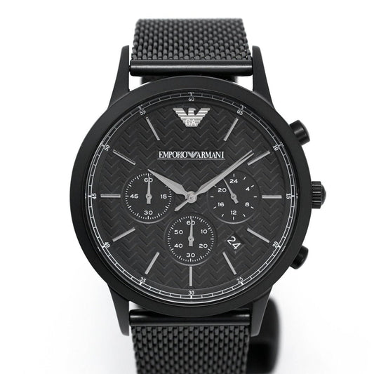 Emporio Armani Herrenuhr Ar2498 Men S Chronograph Watch Black Pvd – AR2498