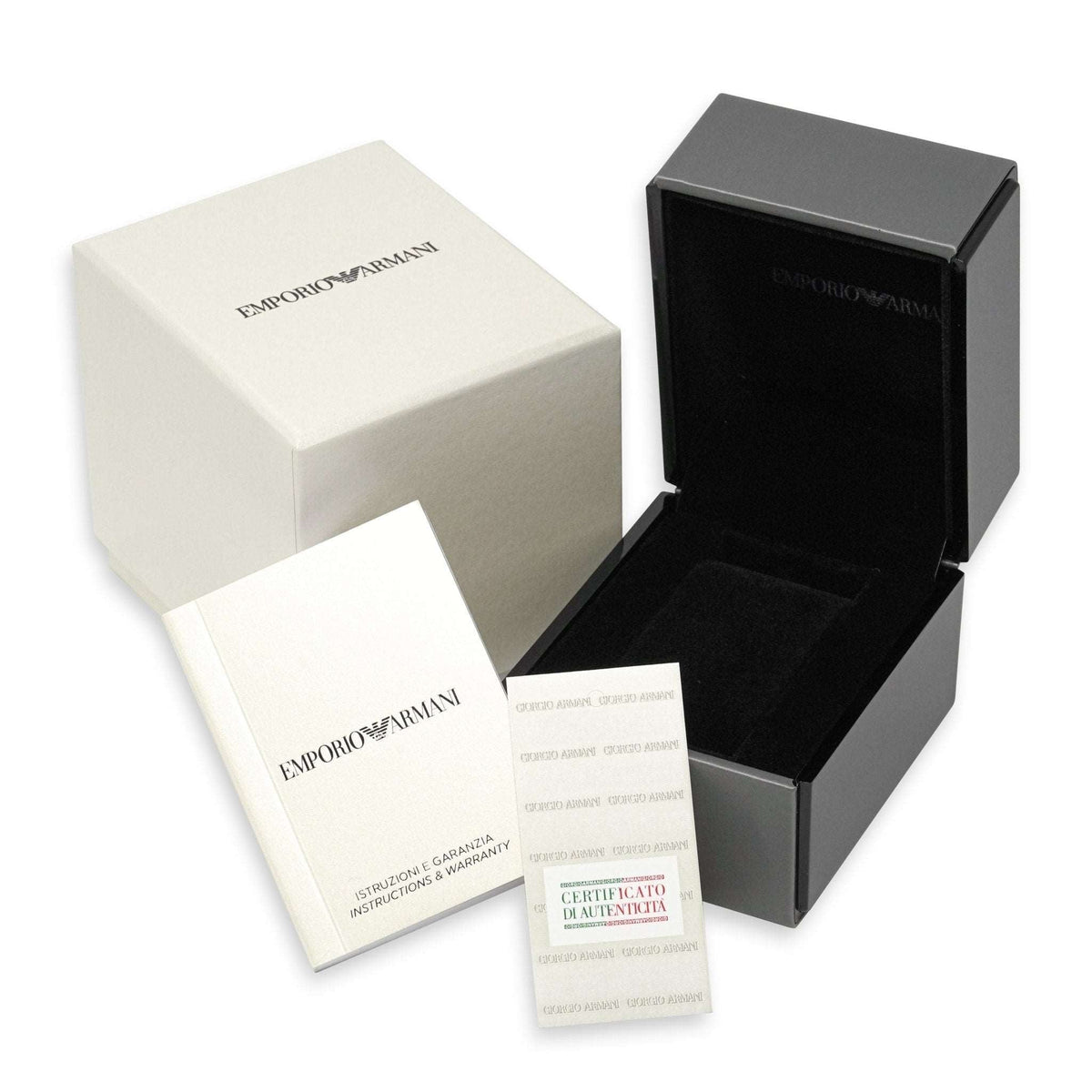 Emporio Armani Herrenuhr Ar5859 Men S Chronograph Tazio White Watch – AR5859