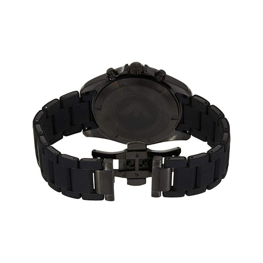 Emporio Armani Herrenuhr Ar6092 Men S Black Chronograph Watch – AR6092