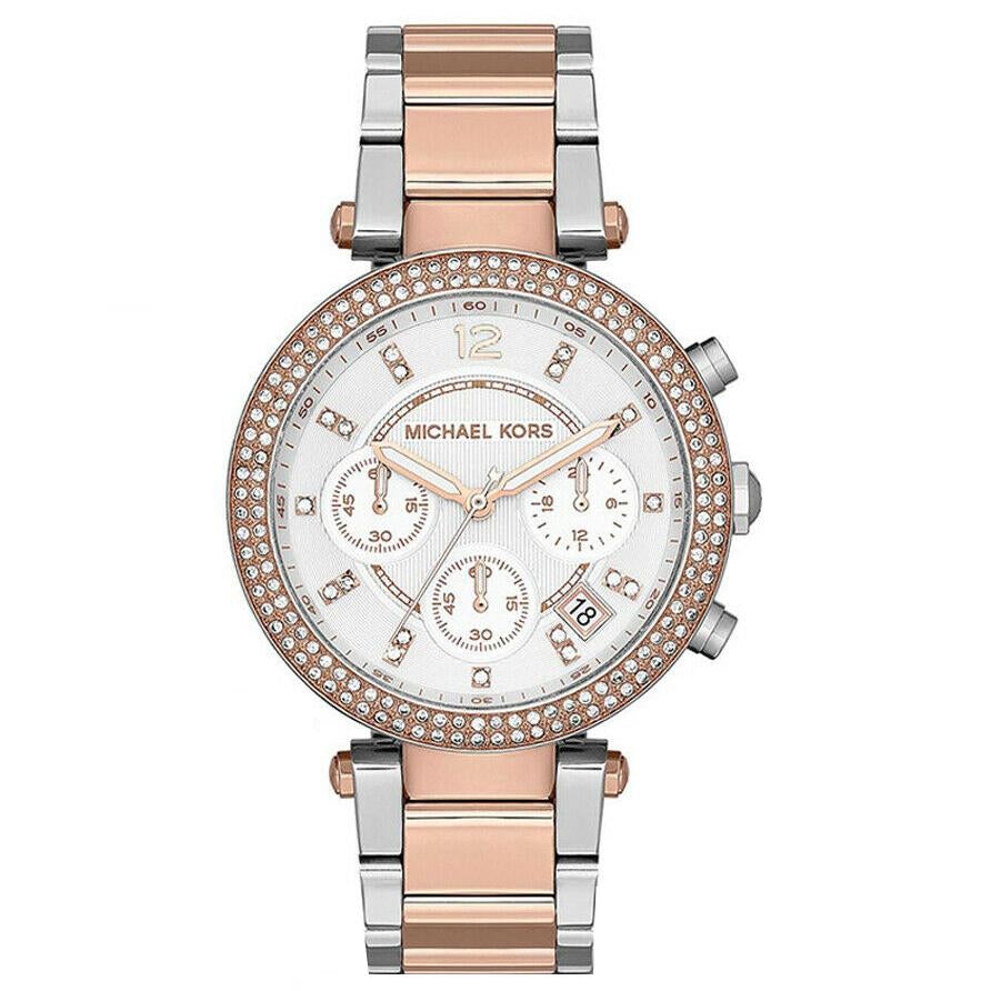 Michael Kors Damenuhr Mk5820 Ladies Parker Rose Gold Chronograph Watch – MK5820