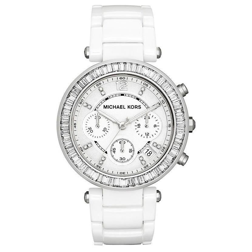Michael Kors Damenuhr Mk5848 Ladies Parker White Glitz Watch – MK5848