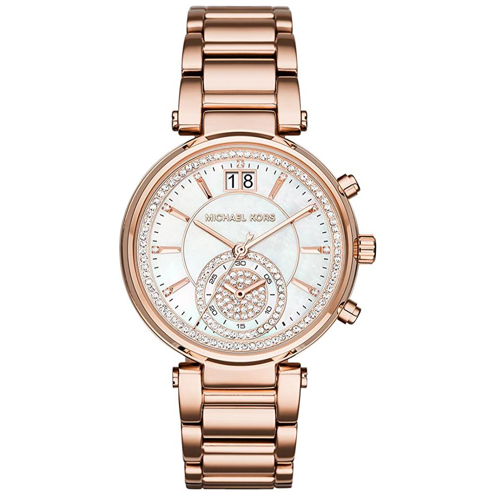 Michael Kors Damenuhr Mk6282 Ladies Sawyer Rose Gold Watch – MK6282