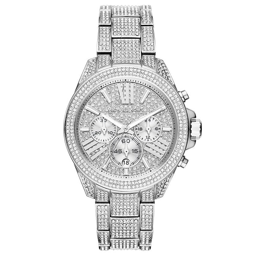 Michael Kors Damenuhr Mk6317 Ladies Silver Wren Chronograph Watch – MK6317