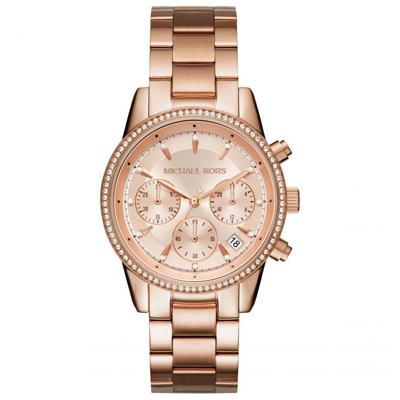 Michael Kors Damenuhr Mk6357 Ladies Ritz Rose Gold Watch – MK6357