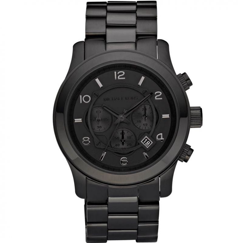 Michael Kors Herrenuhr Mk8157 Men S Runway Chronograph Black Watch – MK8157