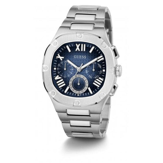 Guess Herrenuhr Watches Gents Headline Stainless Steel Silver Watch Gw0572g1 – GW0572G1