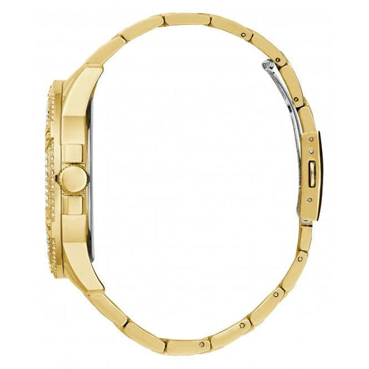 Guess Herrenuhr Watches Gents King Stainless Steel Gold Tone Watch Gw0497g2 – GW0497G2