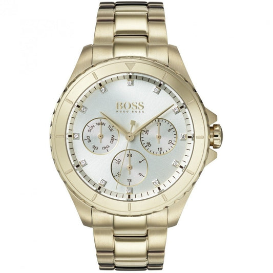 Hugo Boss Damenuhr Womens 1502445 Premiere Gold Tone Stainless Steel Watch – HB1502445