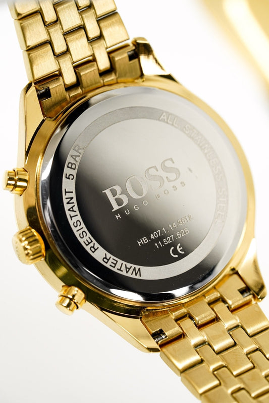 Hugo Boss Herrenuhr Men S Watch Associate Yellow Gold Blue Hb1513841 – HB1513841