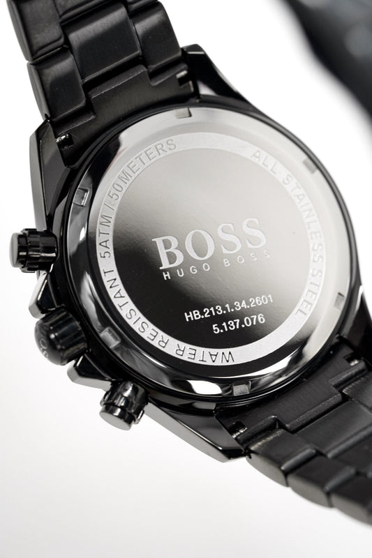 Hugo Boss Herrenuhr Men S Watch Chronograph Ikon Black Pvd Hb1512961 – HB1512961